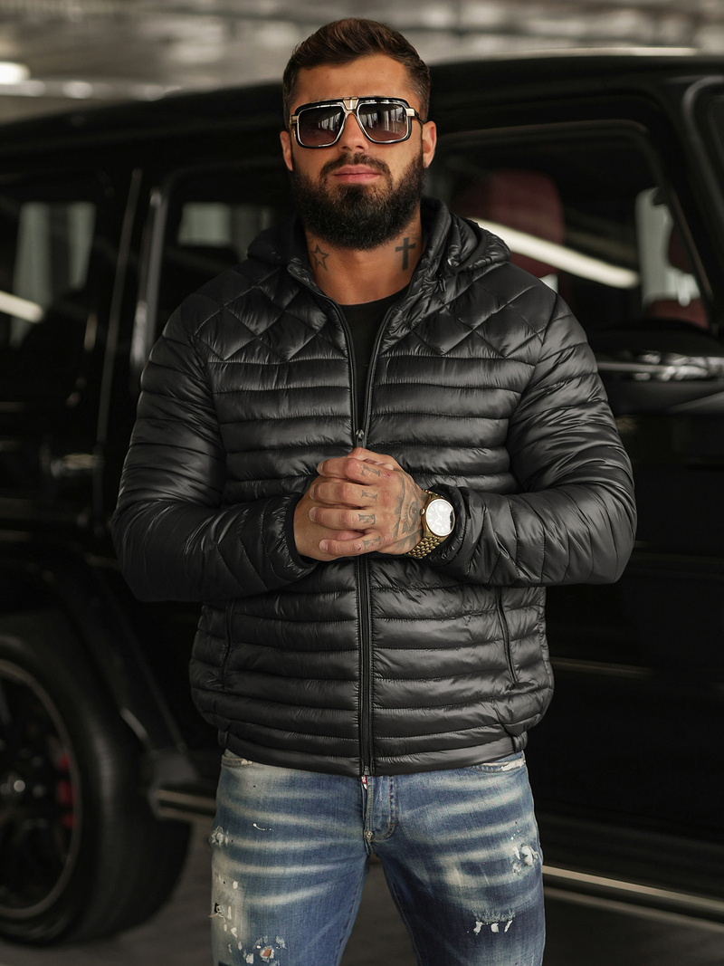 Herren Jacke Schwarz OZONEE JS/16M9328/392BZ