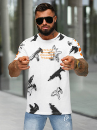 Herren T-shirt Weiß OZONEE O/MPO3471