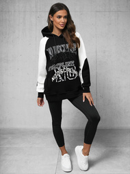 Kapuzenpullover Schwarz OZONEE O/SWE23037Z