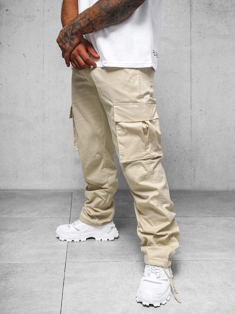 Herren Hose Beige OZONEE O/G3179Z