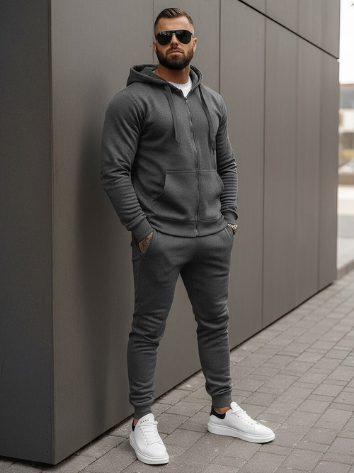 Herren Sportanzug Anthrazit OZONEE JS/68C10386/5Z