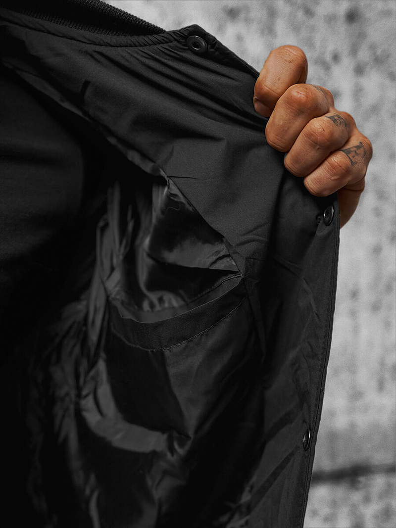 Herren Jacke Schwarz OZONEE JS/84M3020/392