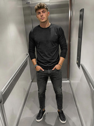 Herren Jeanshose Schwarz OZONEE O/JK2918Z