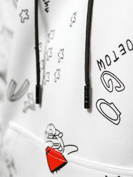 Herren Kapuzenpullover Weiß OZONEE JS/8B1223/1