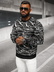 Herren Sweatshirt Schwarz OZONEE JS/8B1222/3