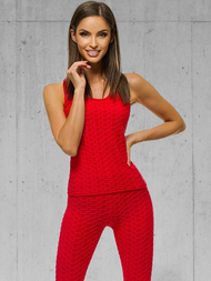 Zweiteiliges Trainingsanzug-Set Rot OZONEE JS/YW88037/5