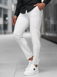 Herren Chino Hose Weiß OZONEE DJ/5526Z