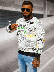 Herren Sweatshirt Weiß OZONEE JS/8B1228/1