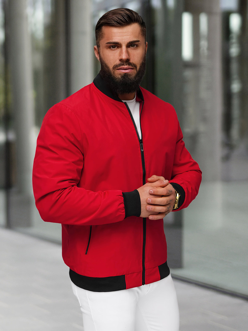Herren Jacke Rot OZONEE JS/62M9502/270