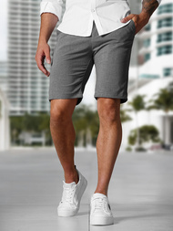 Herren Chino Shorts Dunkelgrau OZONEE DJ/4400Z