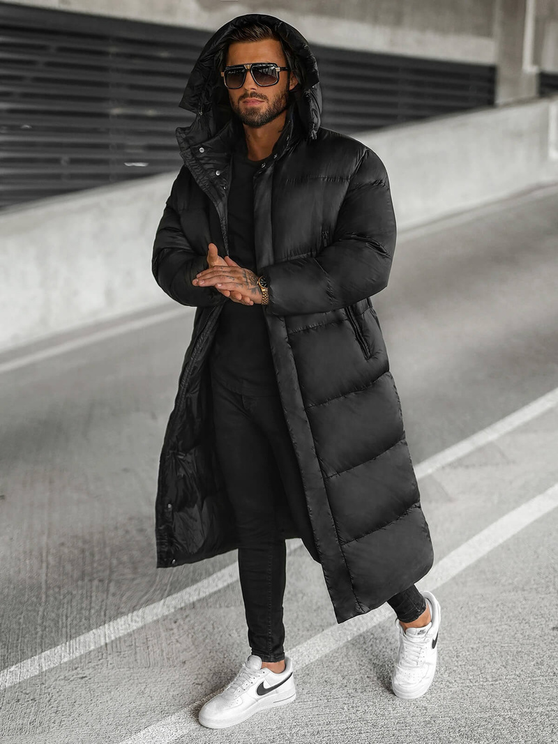 Herren Winterjacke Schwarz OZONEE O/M3202Z