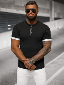 Herren T-shirt Schwarz OZONEE O/M011