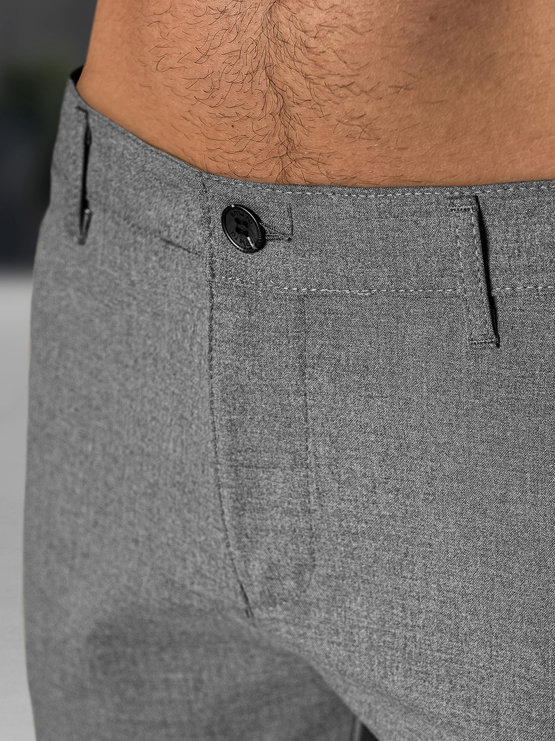 Herren Chino Shorts Dunkelgrau OZONEE DJ/4400