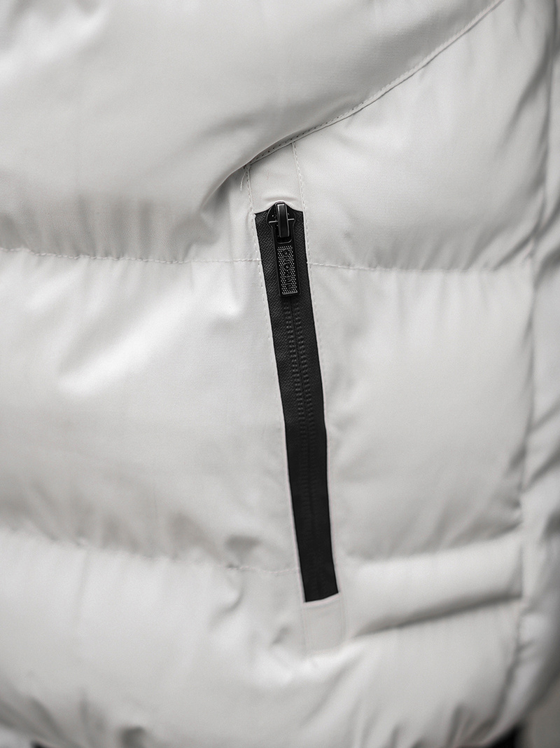 Herren Winterjacke Weiß OZONEE O/M798