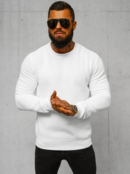 Herren Sweatshirt Weiß OZONEE JS/2001-10Z
