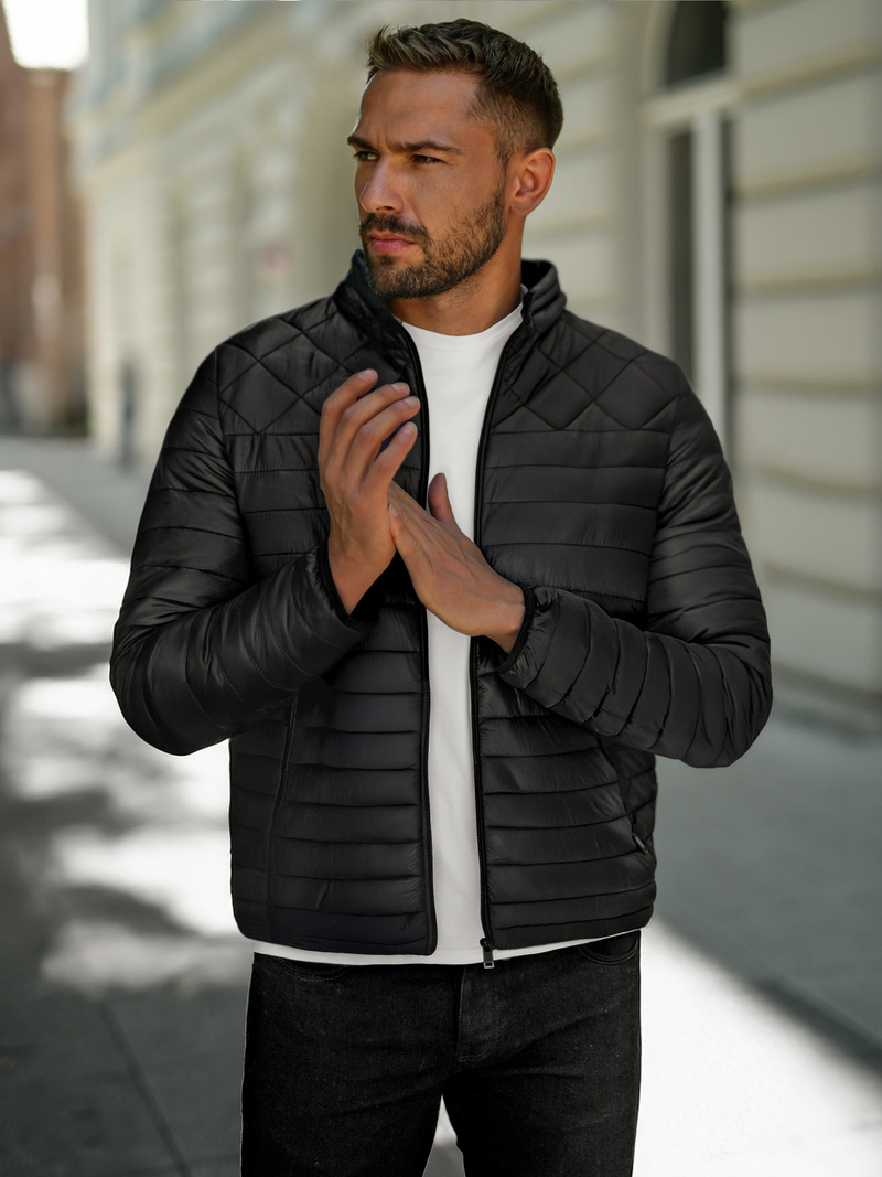 Herren Jacke Schwarz OZONEE JS/16M9328/392B