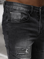 Herren Jeanshose Schwarz OZONEE NB/MP0142N