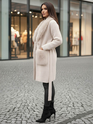 Damen Mantel Beige OZONEE JS/53M5200/155Z