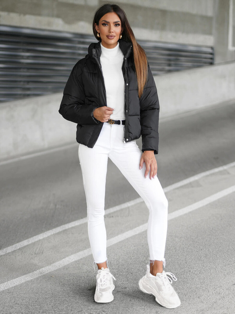 Damen Jacke Schwarz OZONEE JS/16M9188/392Z