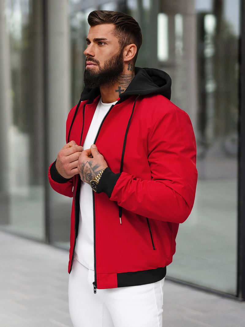Herren Jacke Rot OZONEE JS/62M9502/270