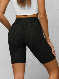 Damen Kurze Leggings Schwarz JS/17K593/3