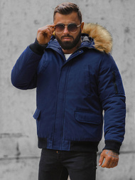 Herren Winterjacke Dunkelblau OZONEE JS/M2019/215