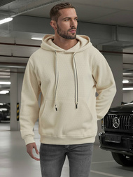 Herren Kapuzenpullover Ecru OZONEE O/G3065