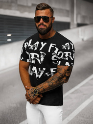 Herren T-shirt Schwarz OZONEE O/8T1280/3