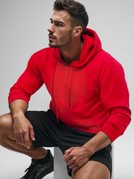 Herren Kapuzenpullover Rot OZONEE JS/2008