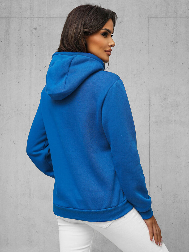 Damen Kapuzenpullover Hellblau OZONEE JS/W02Z