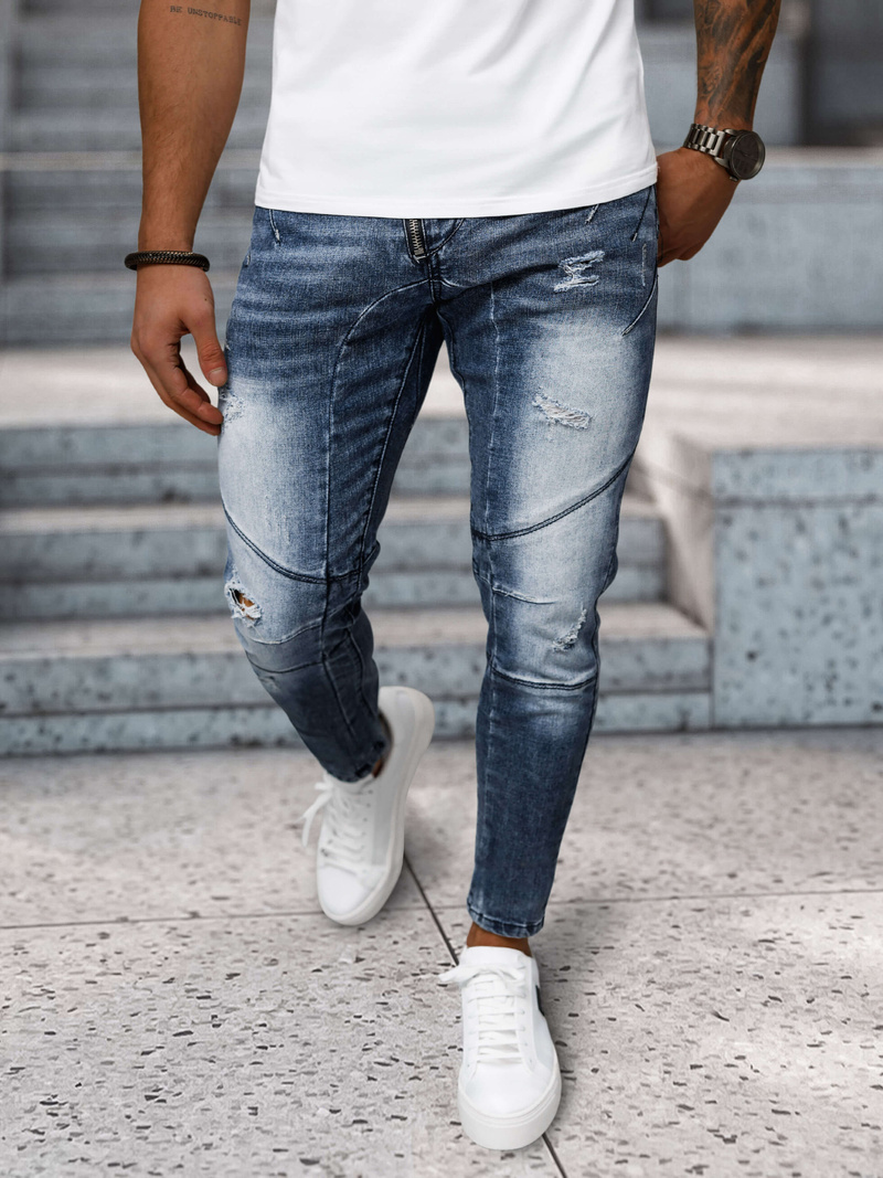 Herren Jeanshose Blau OZONEE NB/MP0045B