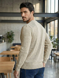 Herren Pullover Beige OZONEE JS/59B3608/155