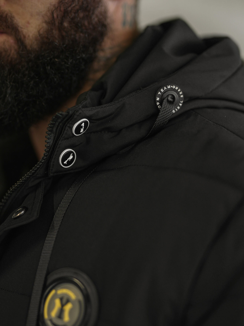 Herren Winterjacke Schwarz OZONEE JS/57M7503/392Z