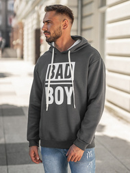 Herren Kapuzenpullover Dunkelgrau OZONEE JS/65B3909/5