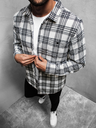 Herren Hemd Weiß OZONEE MACH/G500