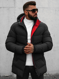 Herren Winterjacke Schwarz OZONEE N/7330Z