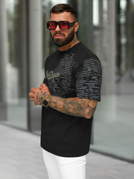 Herren T-shirt Schwarz OZONEE O/YN2/631