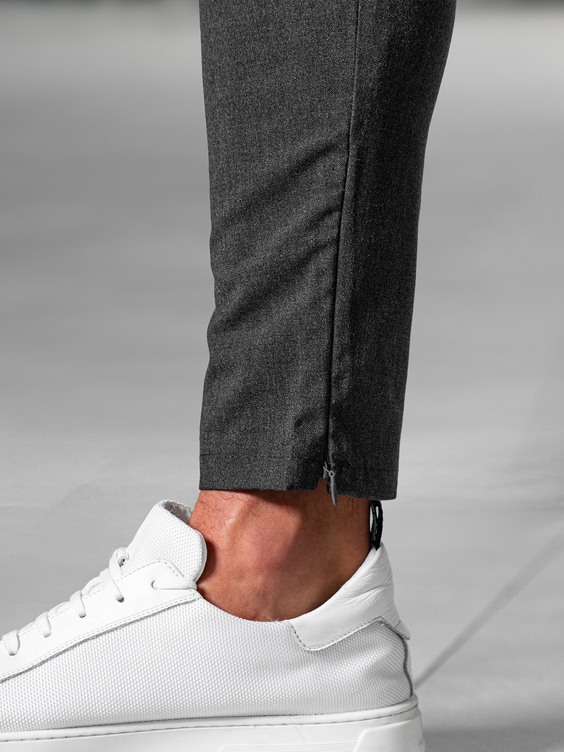 Herren Chino Hose Anthrazit OZONEE DJ/3300Z