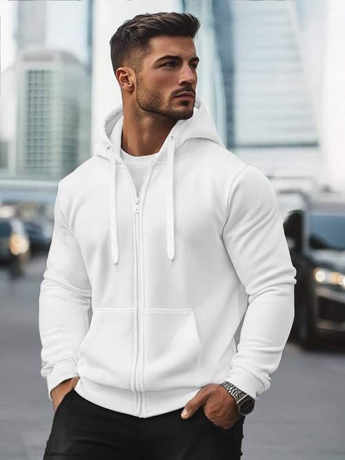Herren Kapuzenpullover Weiß OZONEE JS/2008Z