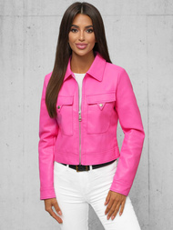 Damen Lederjacke Rosa OZONEE O/G117Z