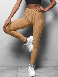 Damen Leggings Camel O/20475Z