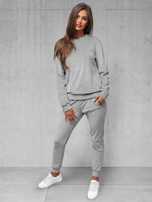 Damen Velours Sportanzug Grau OZONEE O/8C1173/2Z