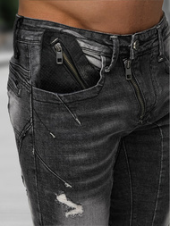 Herren Jeanshose Schwarz OZONEE NB/MP0045NZ