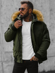Herren Winterjacke Khaki OZONEE JS/M2019/136