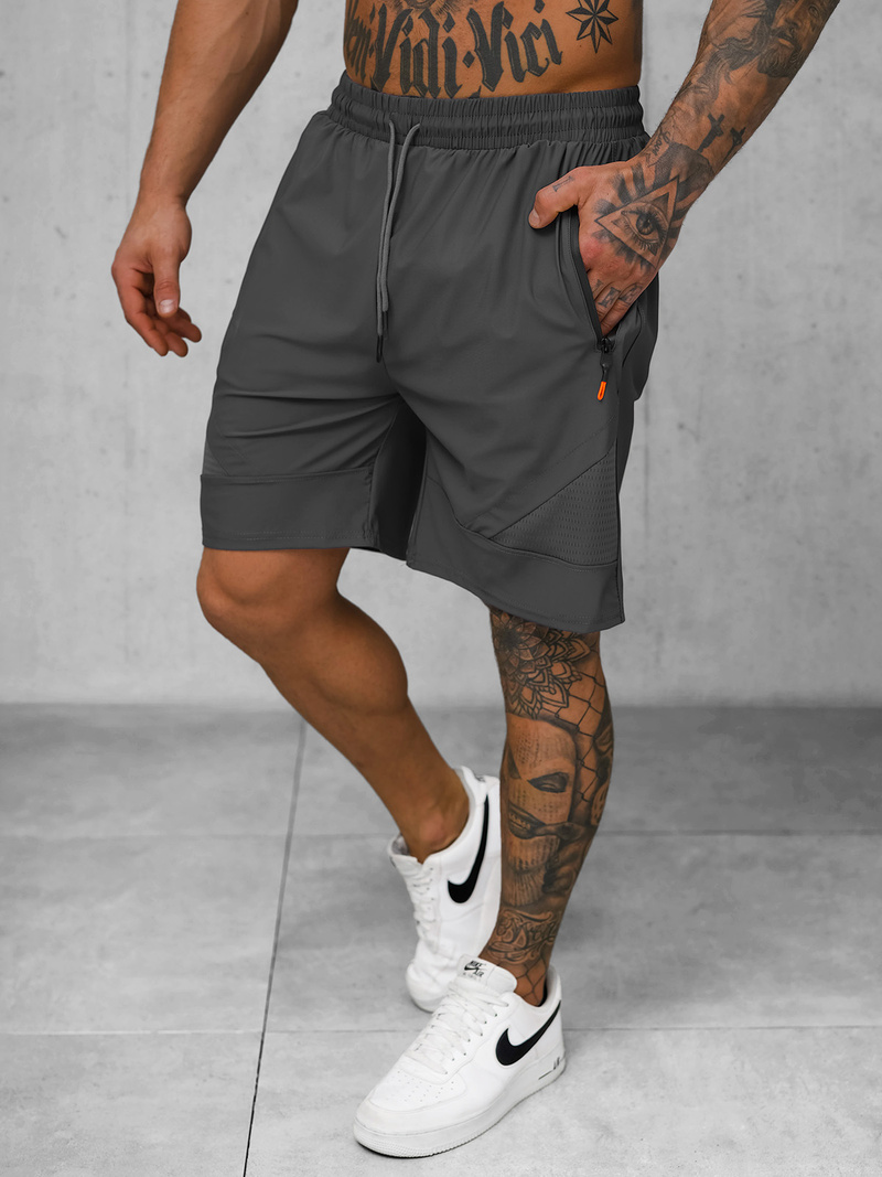 Sportshorts für Herren Anthrazit OZONEE JS/12K1801/5