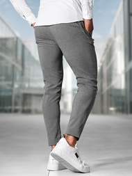 Herren Chino Hose Dunkelgrau OZONEE DJ/3300Z