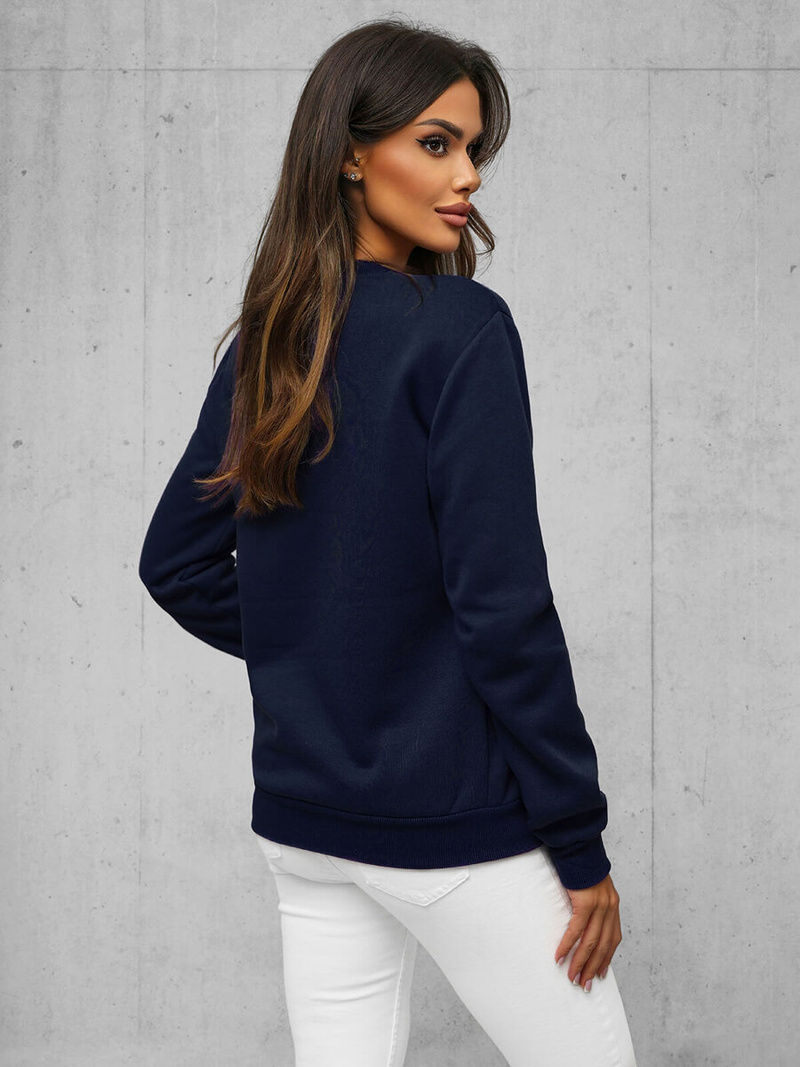 Damen Sweatshirt Dunkelblau OZONEE JS/W01Z