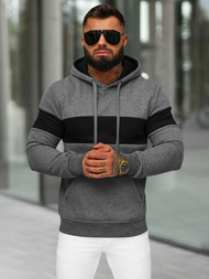 Herren Kapuzenpullover Anthrazit OZONEE JS/8B1316/5