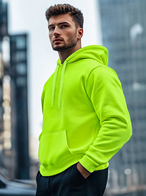Herren Kapuzenpullover Grün-Neon OZONEE JS/2009Z