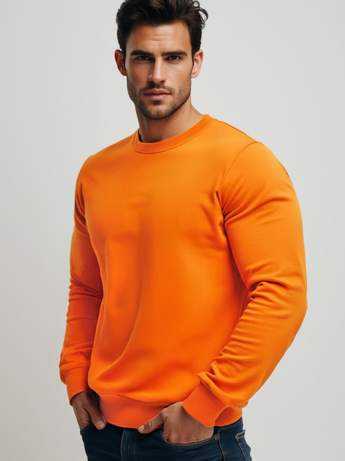 Herren Sweatshirt Orange OZONEE JS/2001-10Z